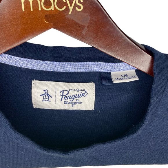 Penguin Size Large Striped T-Shirt - Picture 3 of 3